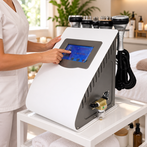 Cavitation RF Slimming Machine shown during preparation