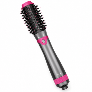 Hot Air Brush Hair Styler – Volumizing, Curling & Straightening Tool — studio product photograph