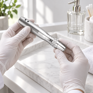 LED Microneedling Pen shown during preparation