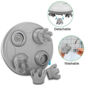 Cordless Head Scalp Massager with Kneading Massage Modes and Charging Dock - Beautyic.co.uk