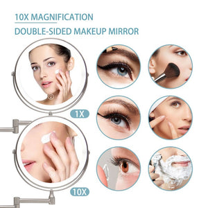 8 Inch Wall Mounted Bathroom LED Mirror - Beautyic.co.uk