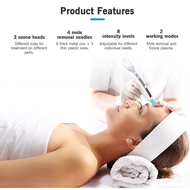 Ozone Plasma Pen Freckle Remover Machine LCD - Beautyic.co.uk