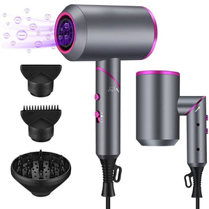 Yoodragons Anion Professional Hair Dryer Blow Drier Hot Cold Wind Temperature Control Hair Dryers Salon Style Tool For Hair - Beautyic.co.uk