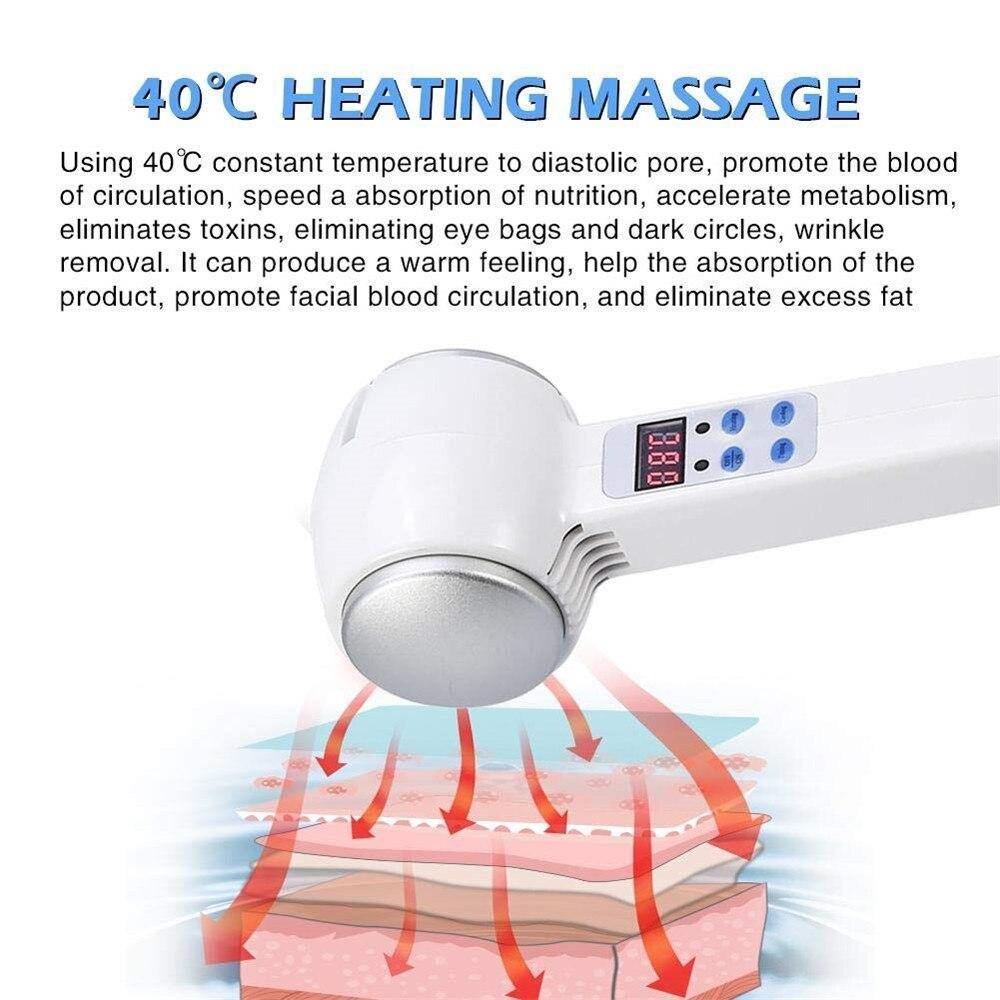 Blue Led Cryotherapy Hot Cold Hammer Skin Care Beauty Massager - Beautyic.co.uk
