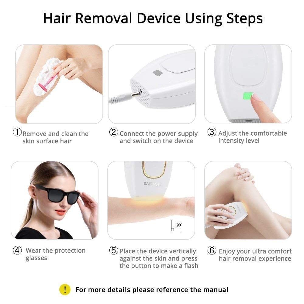 IPL Laser Permanent Hair Removal Handset Device - Beautyic.co.uk