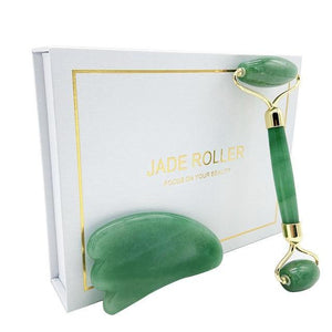 Jade Face Roller Facial massager Rose Quartz - Beautyic.co.uk