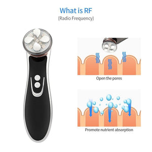 5 In1 RF EMS Radio Frequency LED Photon Skin Lifting Device - Beautyic.co.uk