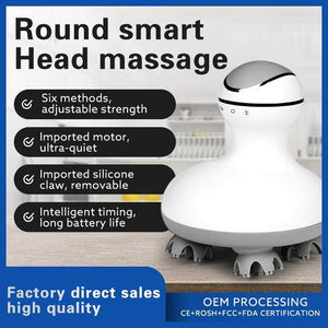 Electric 4D Scalp & Head Massager Relieve Stress Hair Growth - Beautyic.co.uk