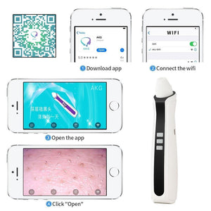 Visual Blackhead Pore Vacuum Remover Cleaner With Wifi Camera - Beautyic.co.uk