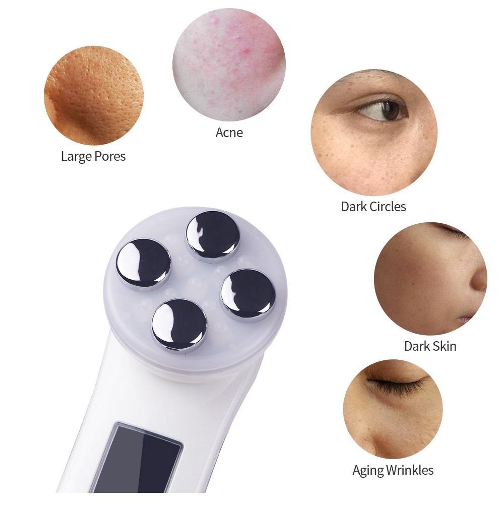 5 IN 1 LED Light Facial Therapy For Acne Wrinkle Skin Tightening Device - Beautyic.co.uk