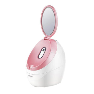 Nano Ionic Facial Steamer Face Steam Machine With Makeup Mirror - Beautyic.co.uk