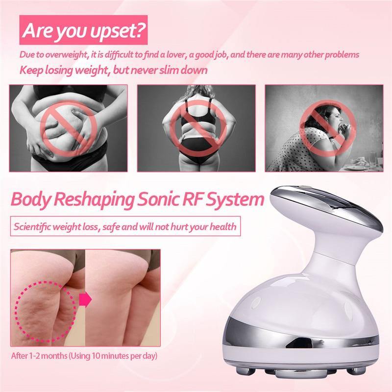 RF LED Cavitation Ultrasonic Slimming Massager Anti Cellulite Device - Beautyic.co.uk