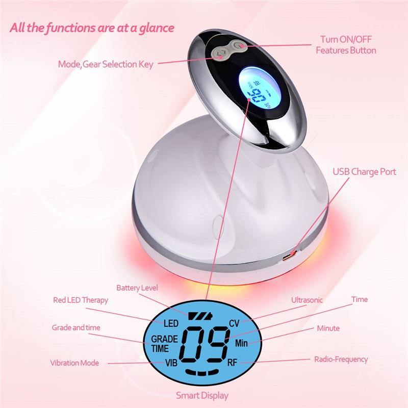 RF LED Cavitation Ultrasonic Slimming Massager Anti Cellulite Device - Beautyic.co.uk