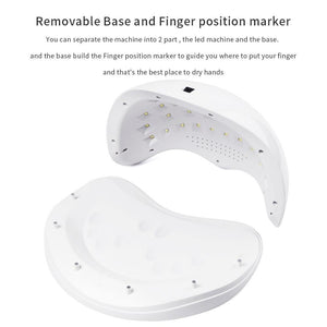 72w Led UV Lamp Nail Dryer Kit Nail Gel Polish Curing Machine - Beautyic.co.uk