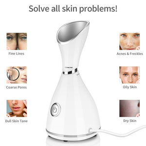 Portable Nano Ionic Facial Steamer Machine At Home - Beautyic.co.uk