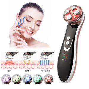 5 In1 RF EMS Radio Frequency LED Photon Skin Lifting Device - Beautyic.co.uk