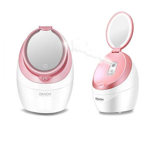 Nano Ionic Facial Steamer Face Steam Machine With Makeup Mirror - Beautyic.co.uk
