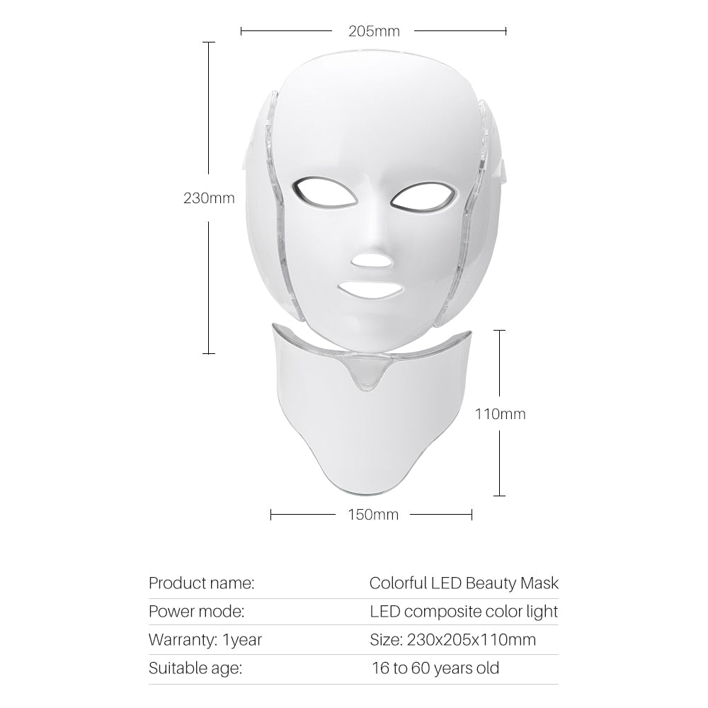LED Photon Therapy Facial Mask - Beautyic.co.uk