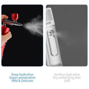 Portable Airbrush Makeup Kit With Compressor Spray Gun for Face Skin Care - Beautyic.co.uk