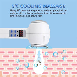 Blue Led Cryotherapy Hot Cold Hammer Skin Care Beauty Massager - Beautyic.co.uk