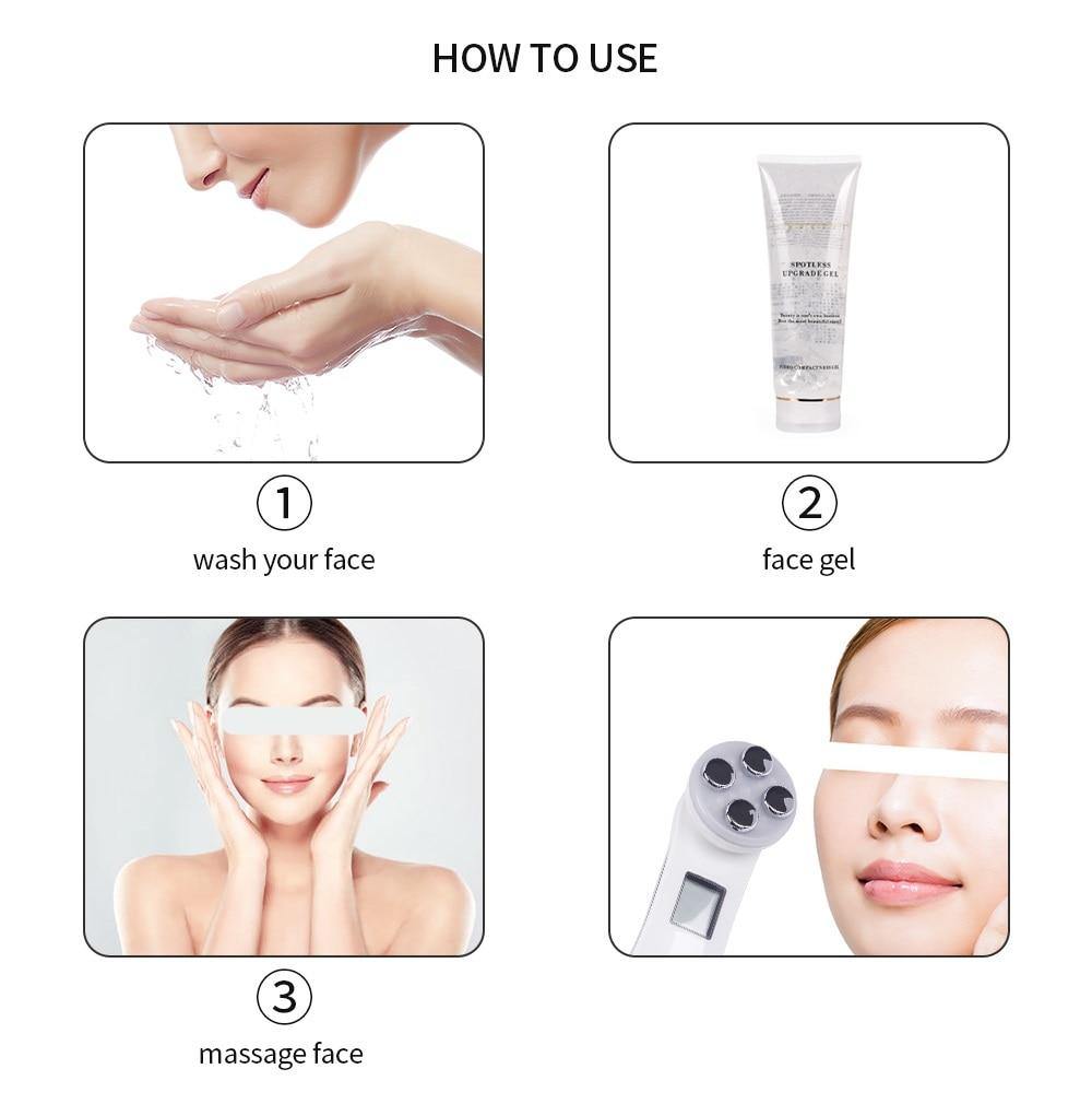 5 IN 1 LED Light Facial Therapy For Acne Wrinkle Skin Tightening Device - Beautyic.co.uk