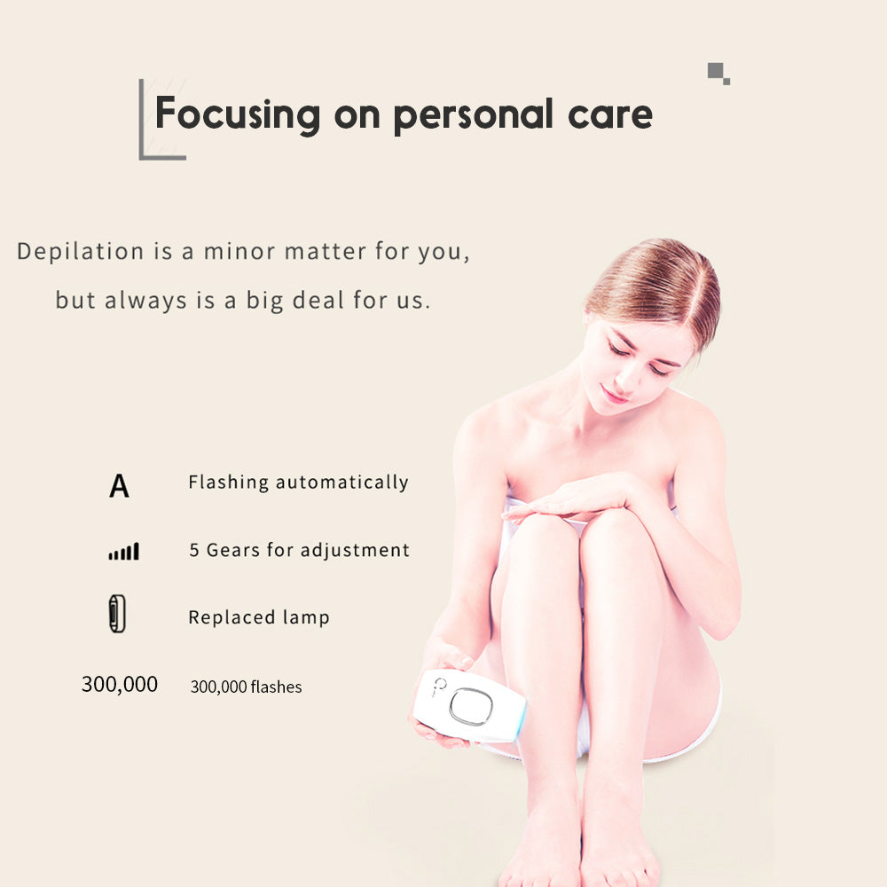 IPL Laser Permanent Hair Removal Handset Device - Beautyic.co.uk