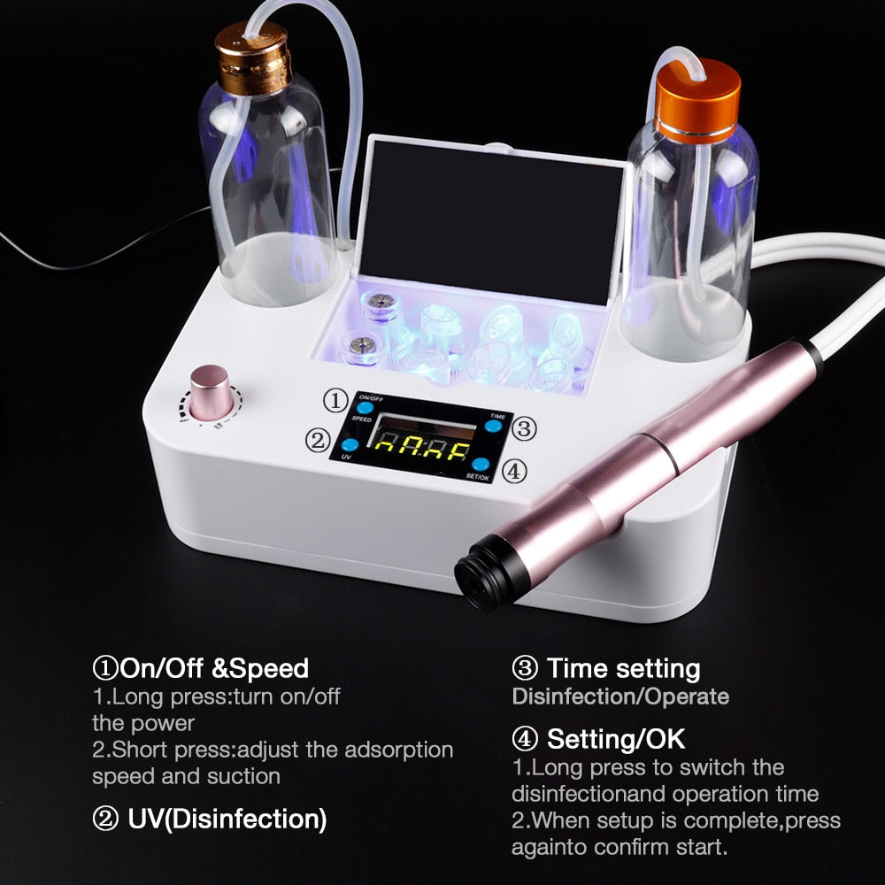 Portable Oxygen Spray Water Injection Hydro Jet Skin Rejuvenation Beauty Machine - Beautyic.co.uk