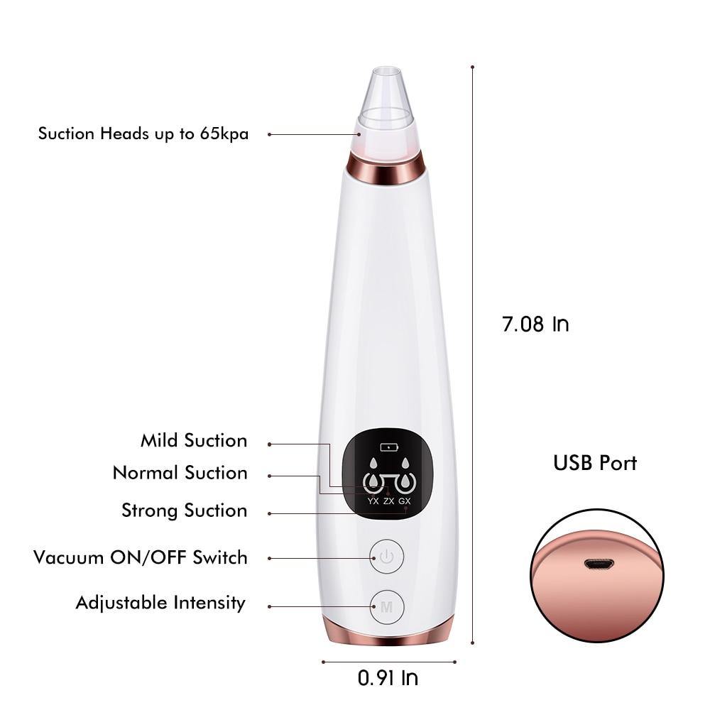 5 In 1 3D Vacuum Electric Blackhead Removal 2.0 - Beautyic.co.uk