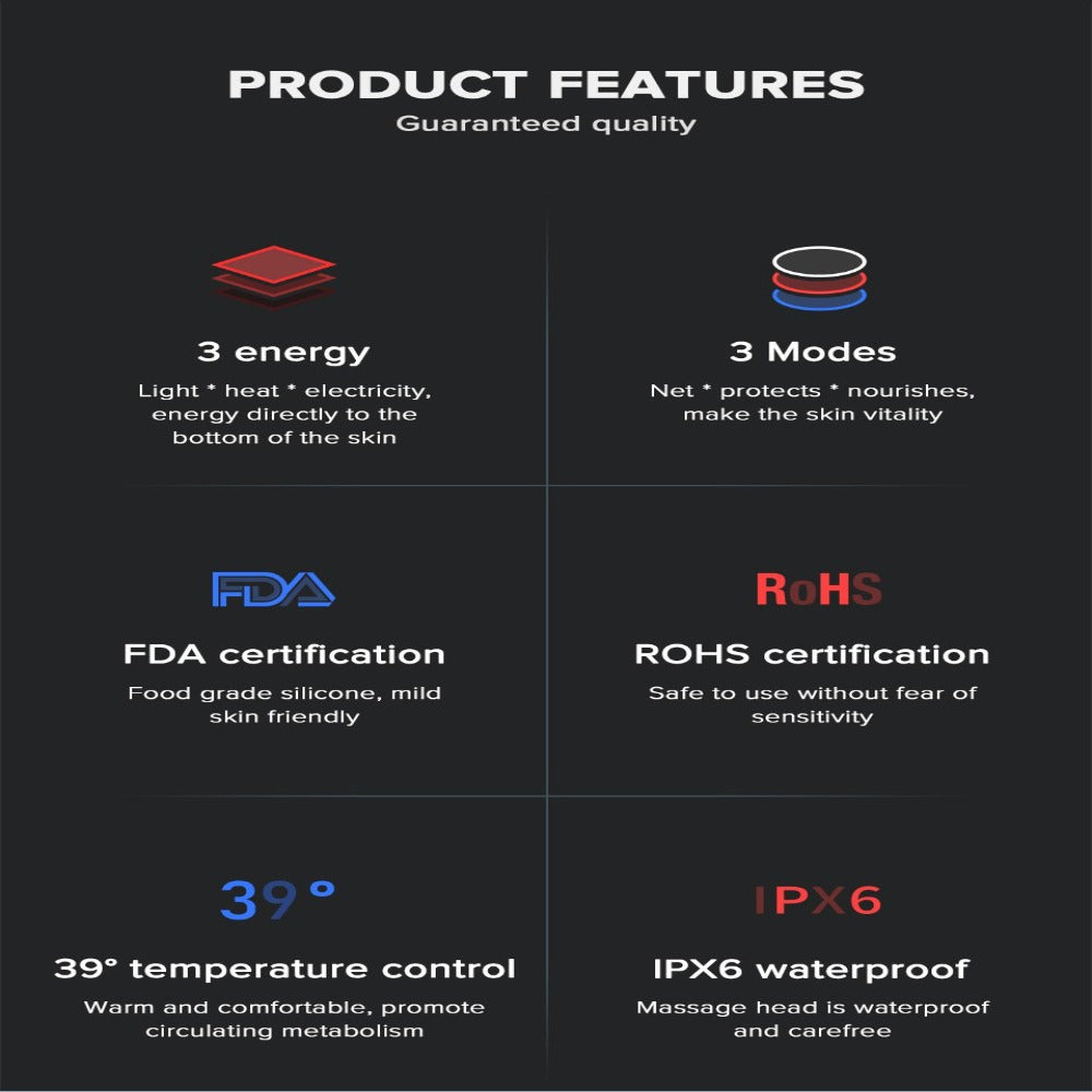 InFace Ionic Tactile Vibration Massager Wrinkle Remover Mesotherapy Beauty Device - Beautyic.co.uk