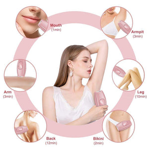 600000 Depilatory Laser Mini Hair Epilator Permanent Body Hair Remover - Beautyic.co.uk