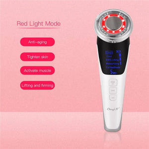 EMS Hot Cool Ion LED Sonic Vibration Facial Beauty Device - Beautyic.co.uk