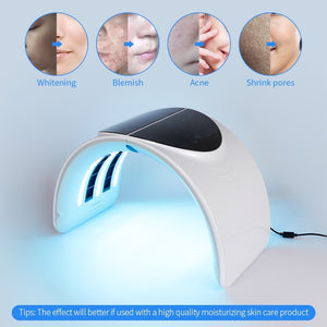 Foldable 7 Colors Photon PDT Led Light Acne Treatment Facial Mask - Beautyic.co.uk