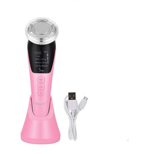 EMS Hot Cool Ion LED Sonic Vibration Facial Beauty Device - Beautyic.co.uk