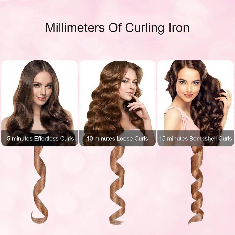 Automatic Rotate Hair Curler Ceramic Curling Iron - Beautyic.co.uk
