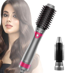 All In One Hair Volumizing And Drying Hair Brush Curling And Straightening Brush - Beautyic.co.uk