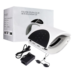 Foldable 7 Colors Photon PDT Led Light Acne Treatment Facial Mask - Beautyic.co.uk