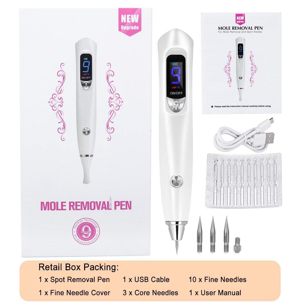 9 Level Mole Freckle Skin Tag Spot Eraser Plasma Derma Pen - Beautyic.co.uk