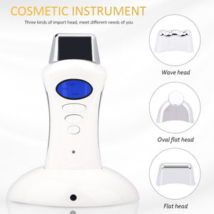 Mini Microcurrent Ion Galvanic Face Spa Device with 3 Massage Heads - Beautyic.co.uk