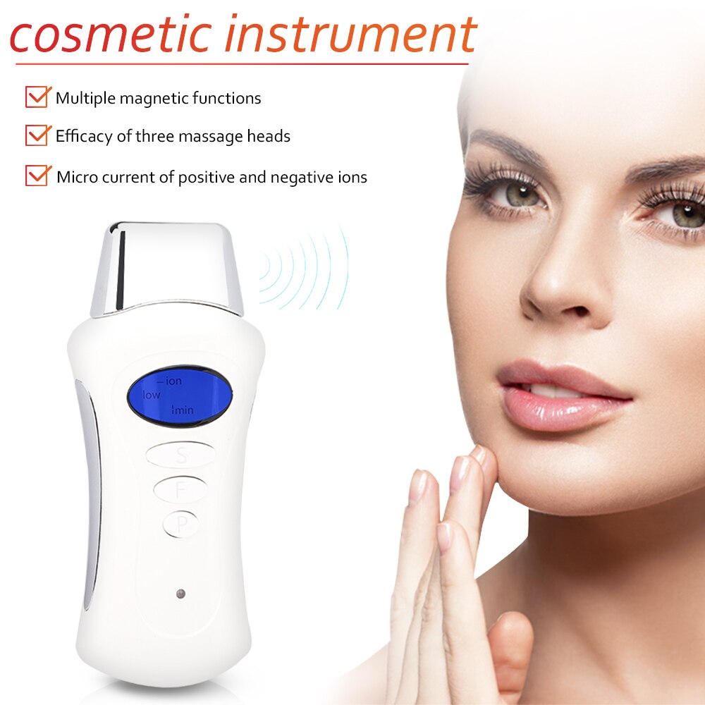 Mini Microcurrent Ion Galvanic Face Spa Device with 3 Massage Heads - Beautyic.co.uk
