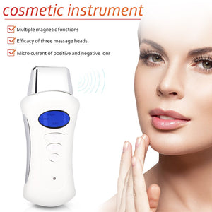 Mini Microcurrent Ion Galvanic Face Spa Device with 3 Massage Heads - Beautyic.co.uk