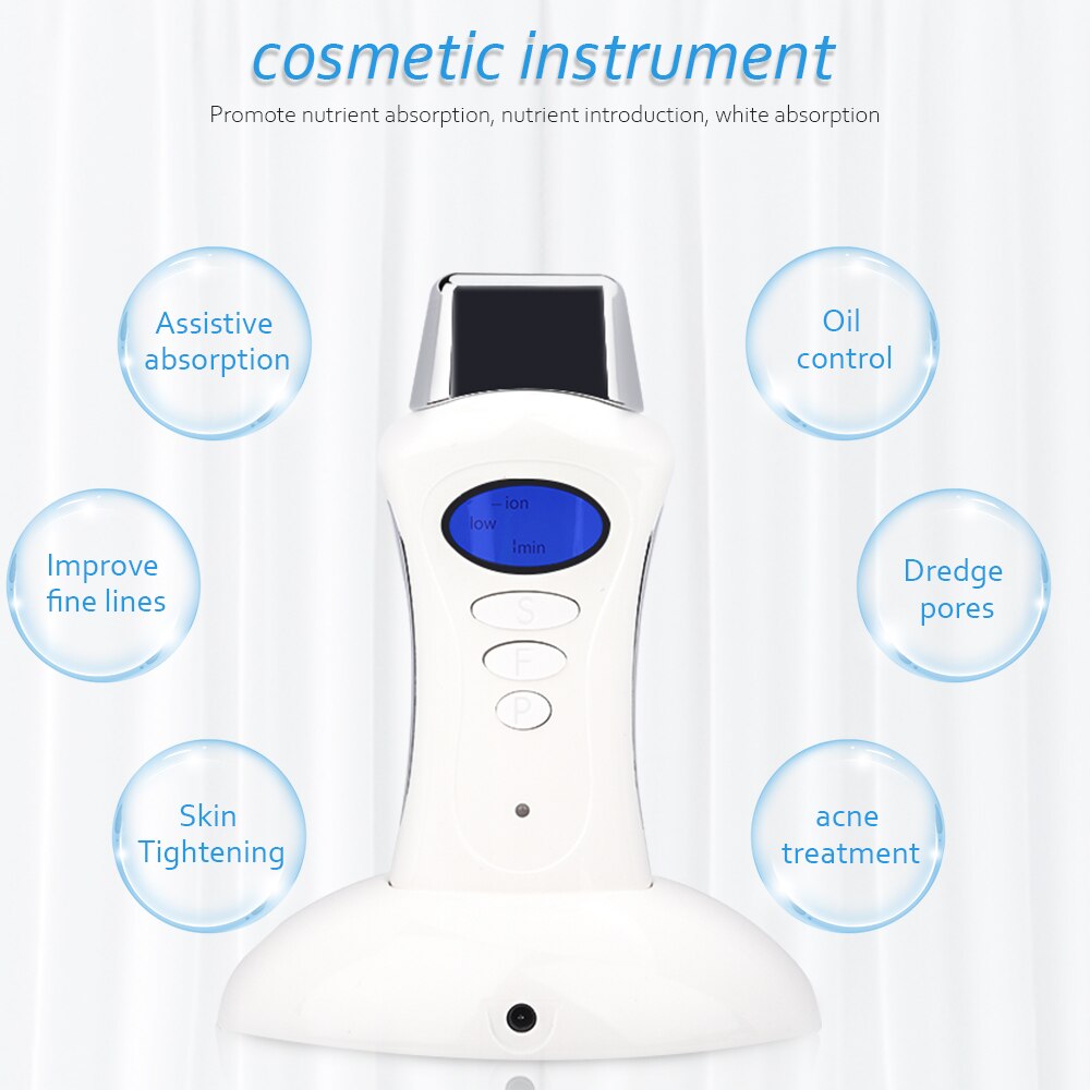 Mini Microcurrent Ion Galvanic Face Spa Device with 3 Massage Heads - Beautyic.co.uk