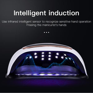 BLUEQUE V3 168W UV Lamp For Manicure LED Nail Lamp For Nail Art Salon Tools - Beautyic.co.uk