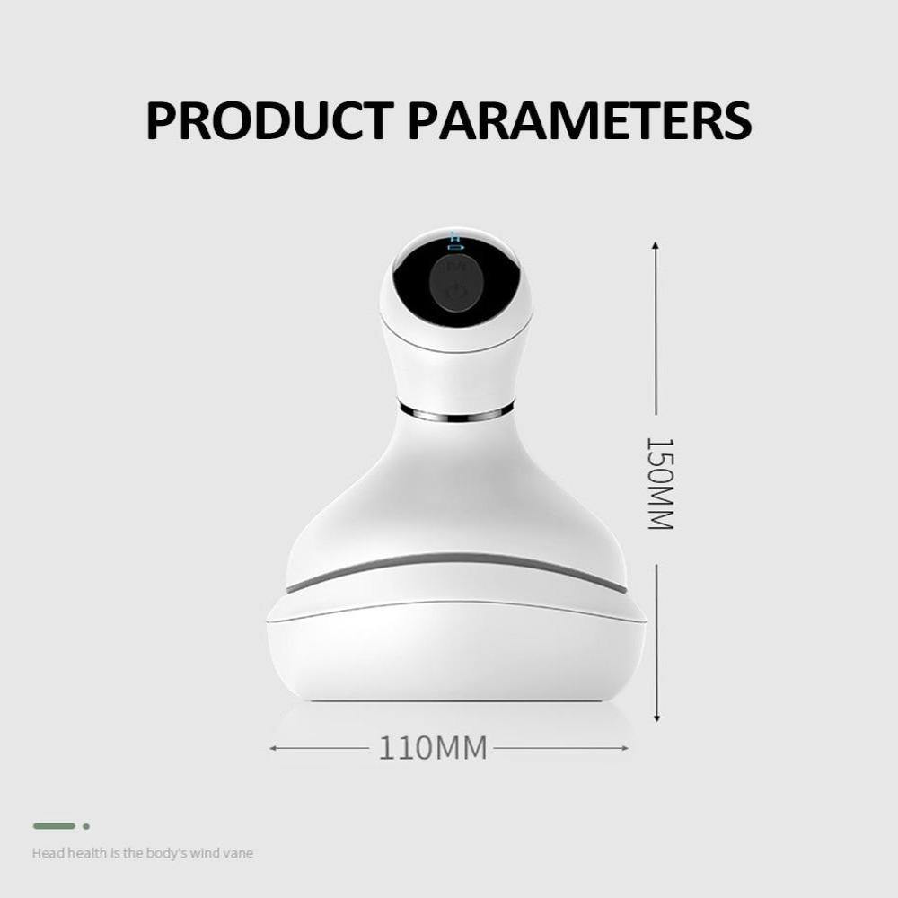 Cordless Head Scalp Massager with Kneading Massage Modes and Charging Dock - Beautyic.co.uk