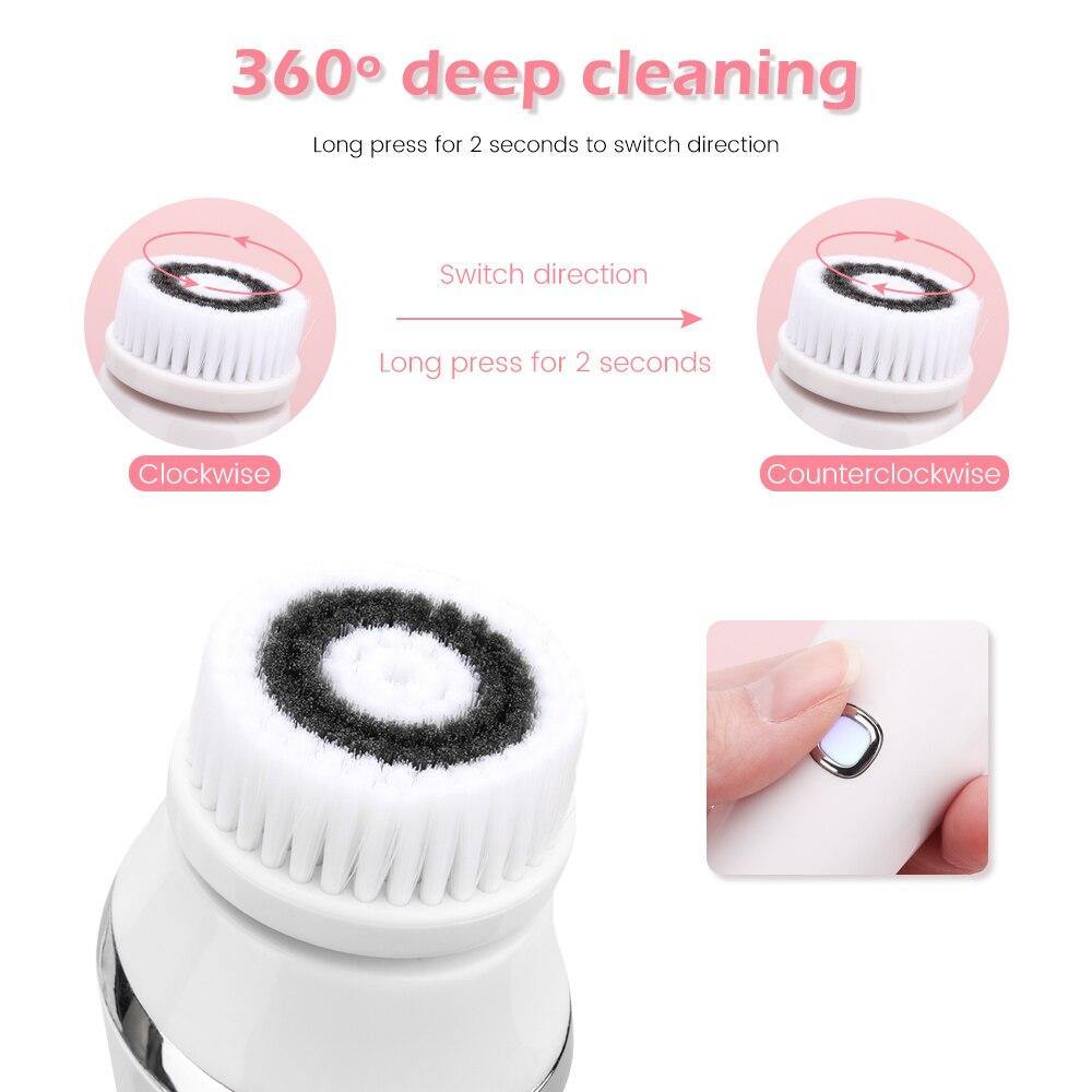 4-in-1 Facial Cleansing Brush - Beautyic.co.uk