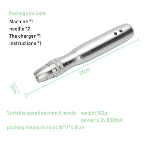 7 LED Photon Micro-Needling Electric Derma Pen With Micro Needle - Beautyic.co.uk