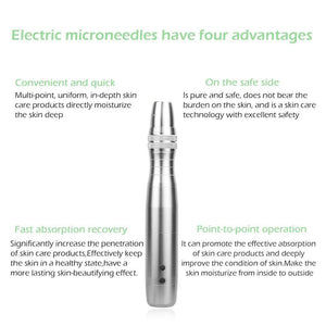 7 LED Photon Micro-Needling Electric Derma Pen With Micro Needle - Beautyic.co.uk