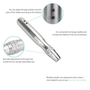 7 LED Photon Micro-Needling Electric Derma Pen With Micro Needle - Beautyic.co.uk