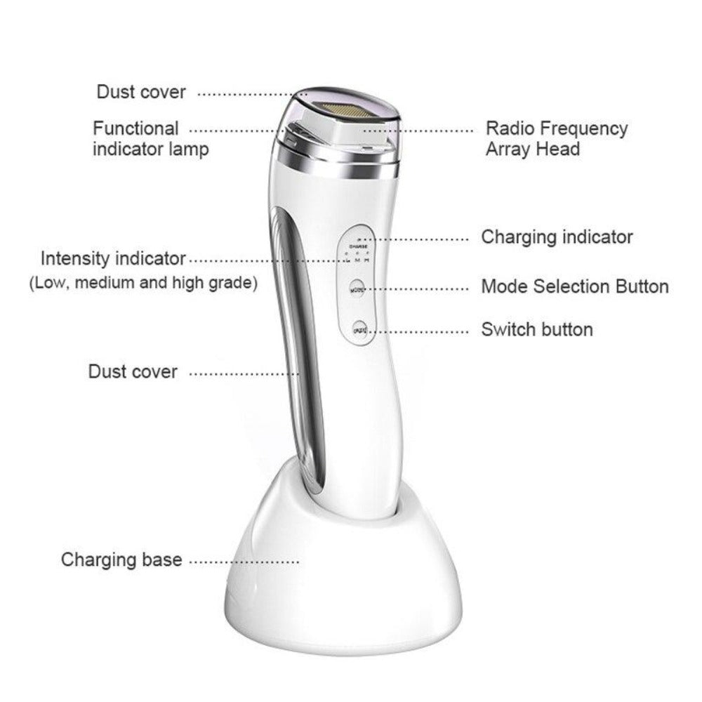 Rechargeable RF Dot Matrix Facial Skin Tightening Wrinkle Removal Beauty Machine - Beautyic.co.uk
