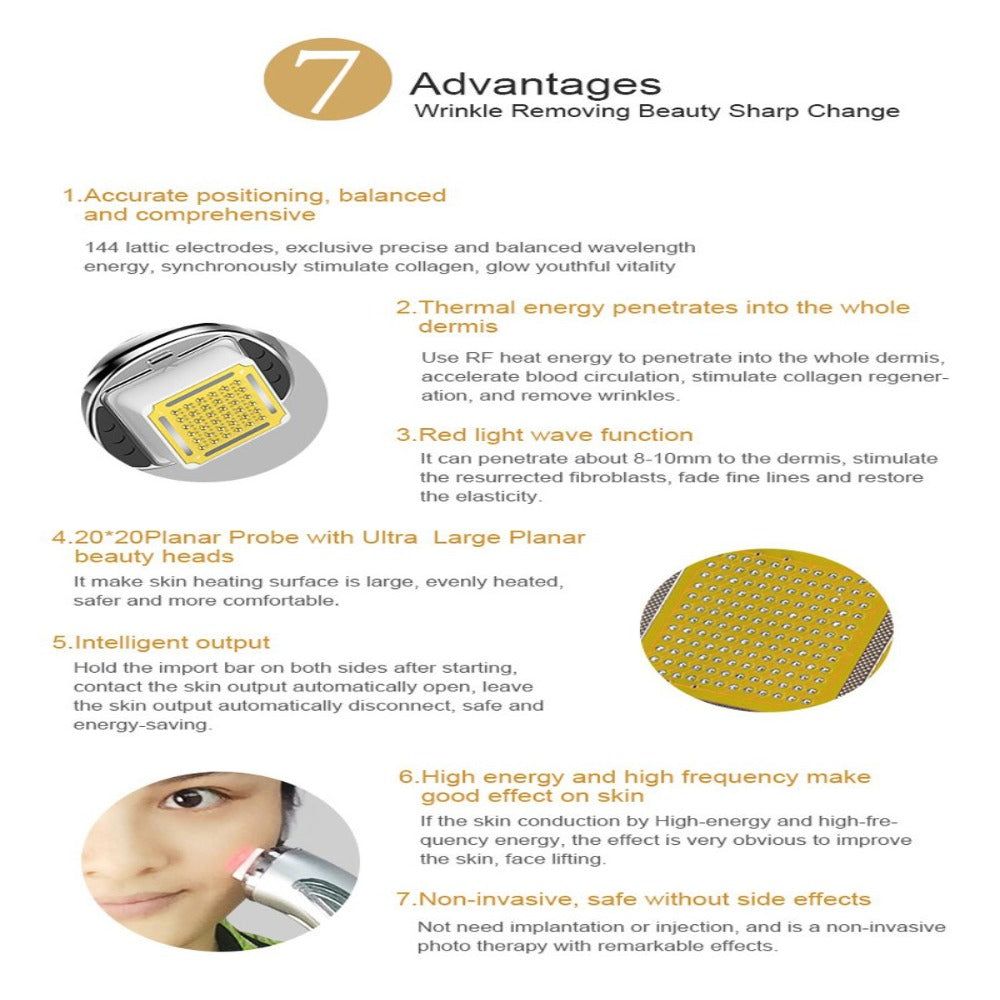 Rechargeable RF Dot Matrix Facial Skin Tightening Wrinkle Removal Beauty Machine - Beautyic.co.uk