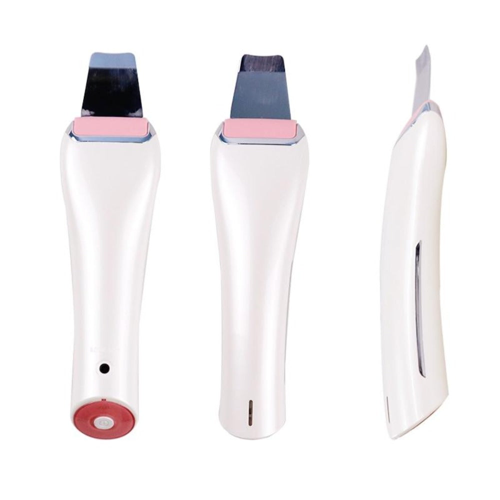 EMS & Ultrasonic Facial Peeling Scrubber Deep Cleaning Vibration Massager - Beautyic.co.uk